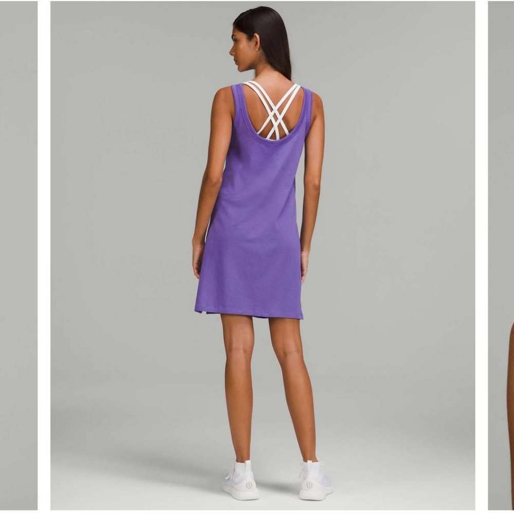 Lululemon Classic-Fit Cotton-Blend Scoop Dress 2